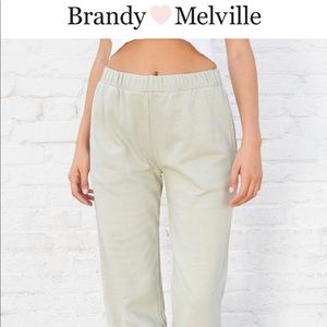 NWT Brandy Melville Light Green Sweatpants
